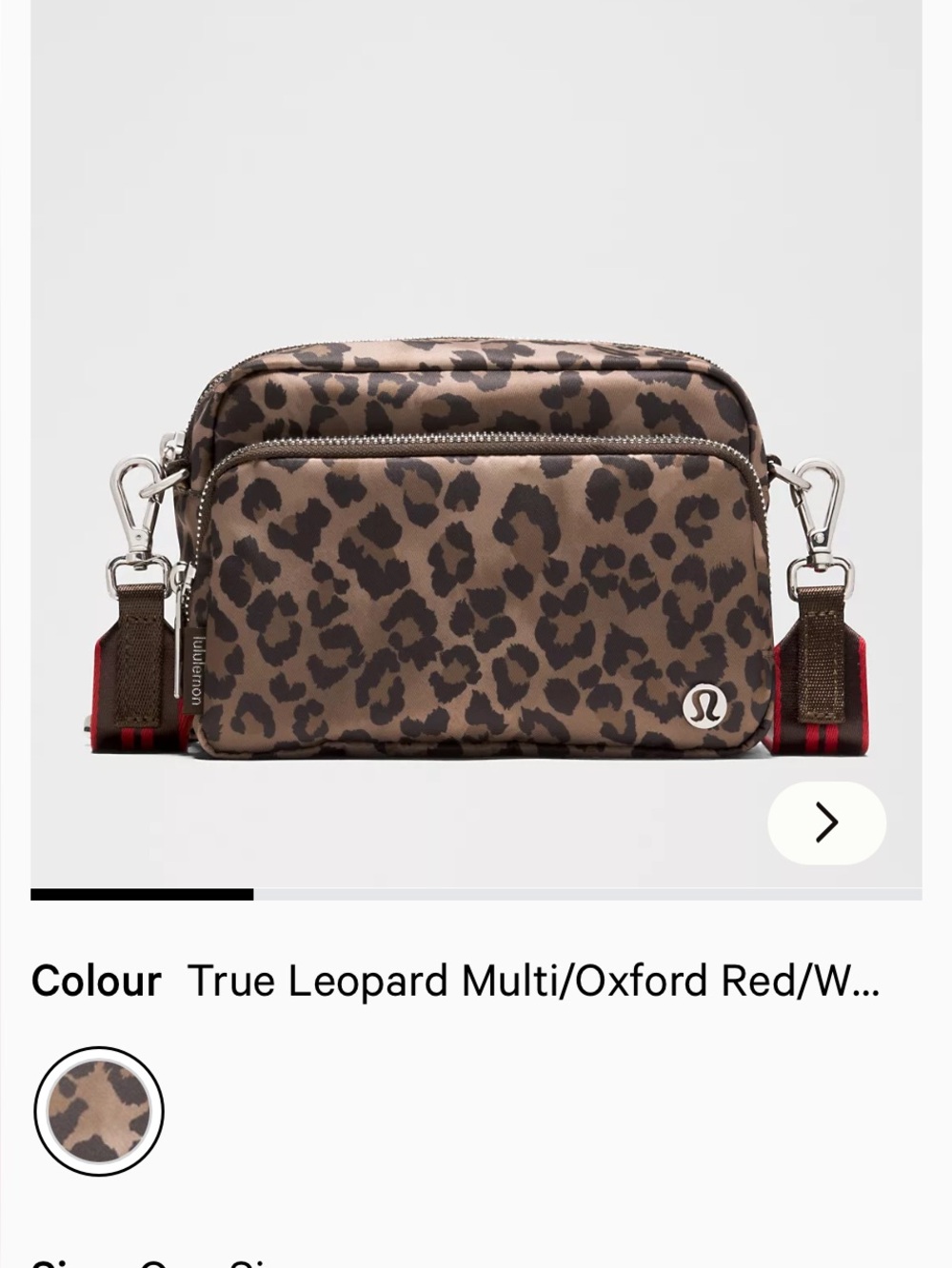 NWT lululemon athletica Leopard Print Crossbody Everywhere Bag - Picture 7 of 10